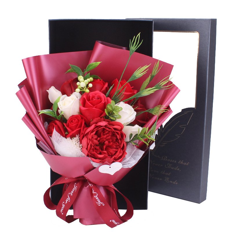 Hot Sale Mother's Day Bride Flower Bouquet Artificial Carnation Flower For Decoration Festival Party Gifts
