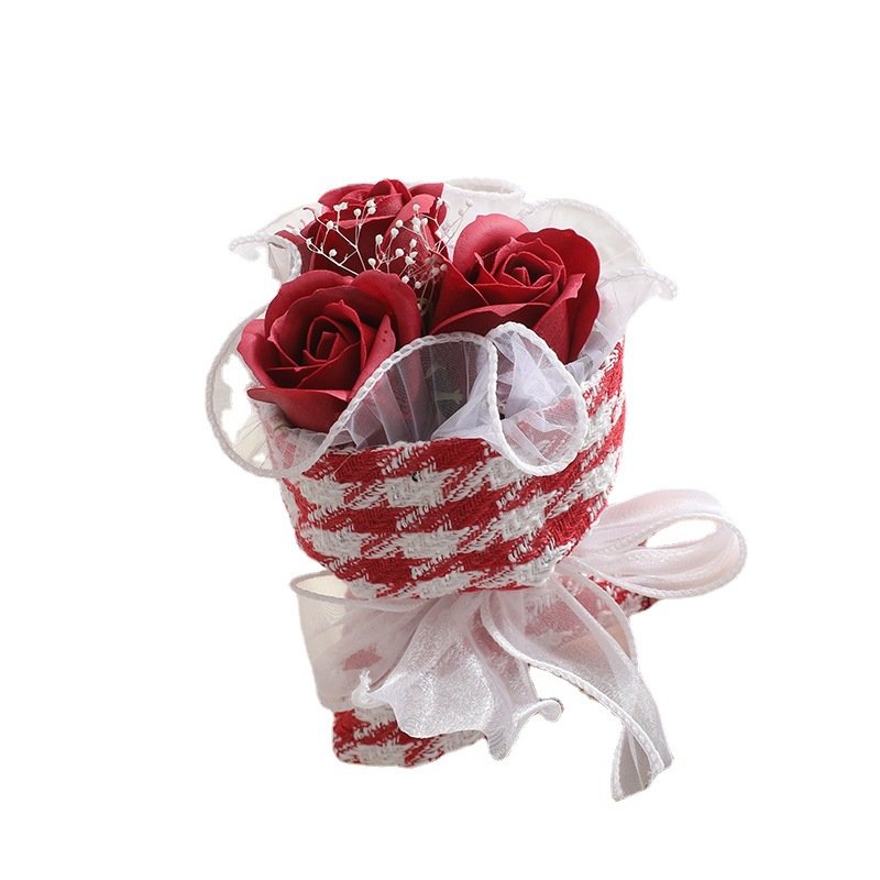 Valentine's Day Flowers Gifts Artificial Soap Flowers Bouquet Dried Flower Bouquet Christmas Gift Home Decoration