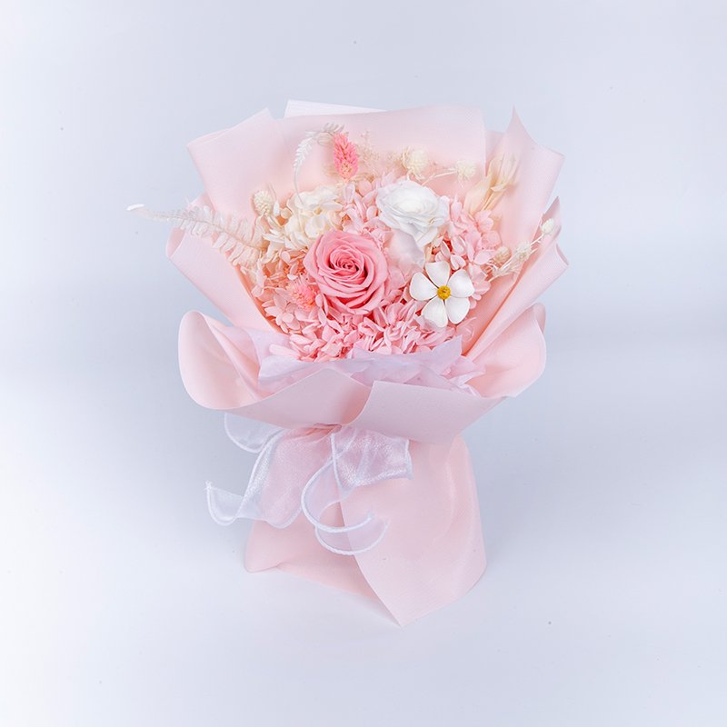 Unique Design Hot Sale Preserved Rose Wedding Bouquet Flower for Wedding Event Decoration Dried Flower Bouquet