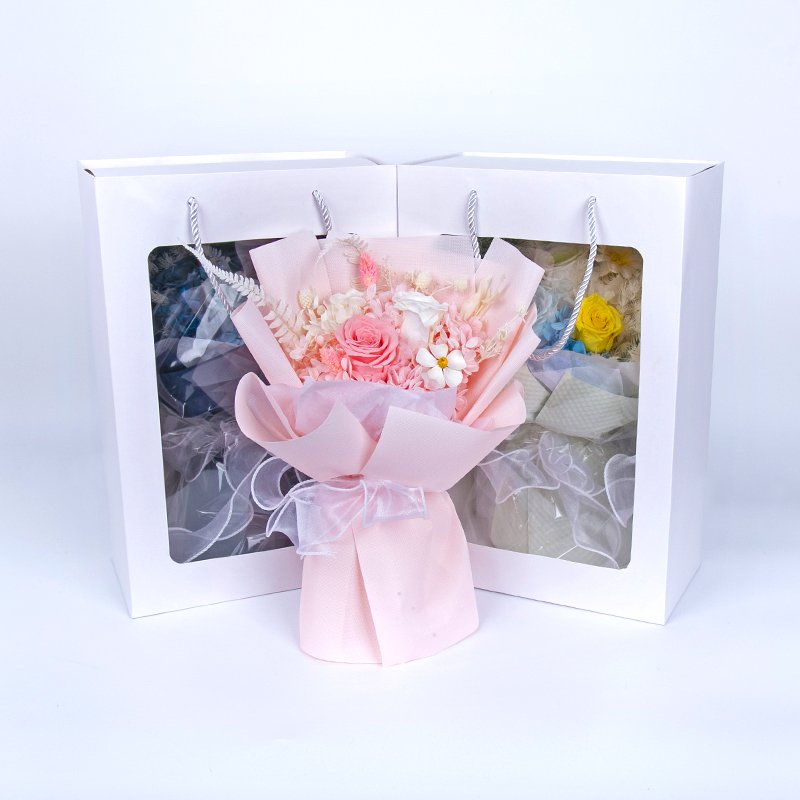 Unique Design Hot Sale Preserved Rose Wedding Bouquet Flower for Wedding Event Decoration Dried Flower Bouquet
