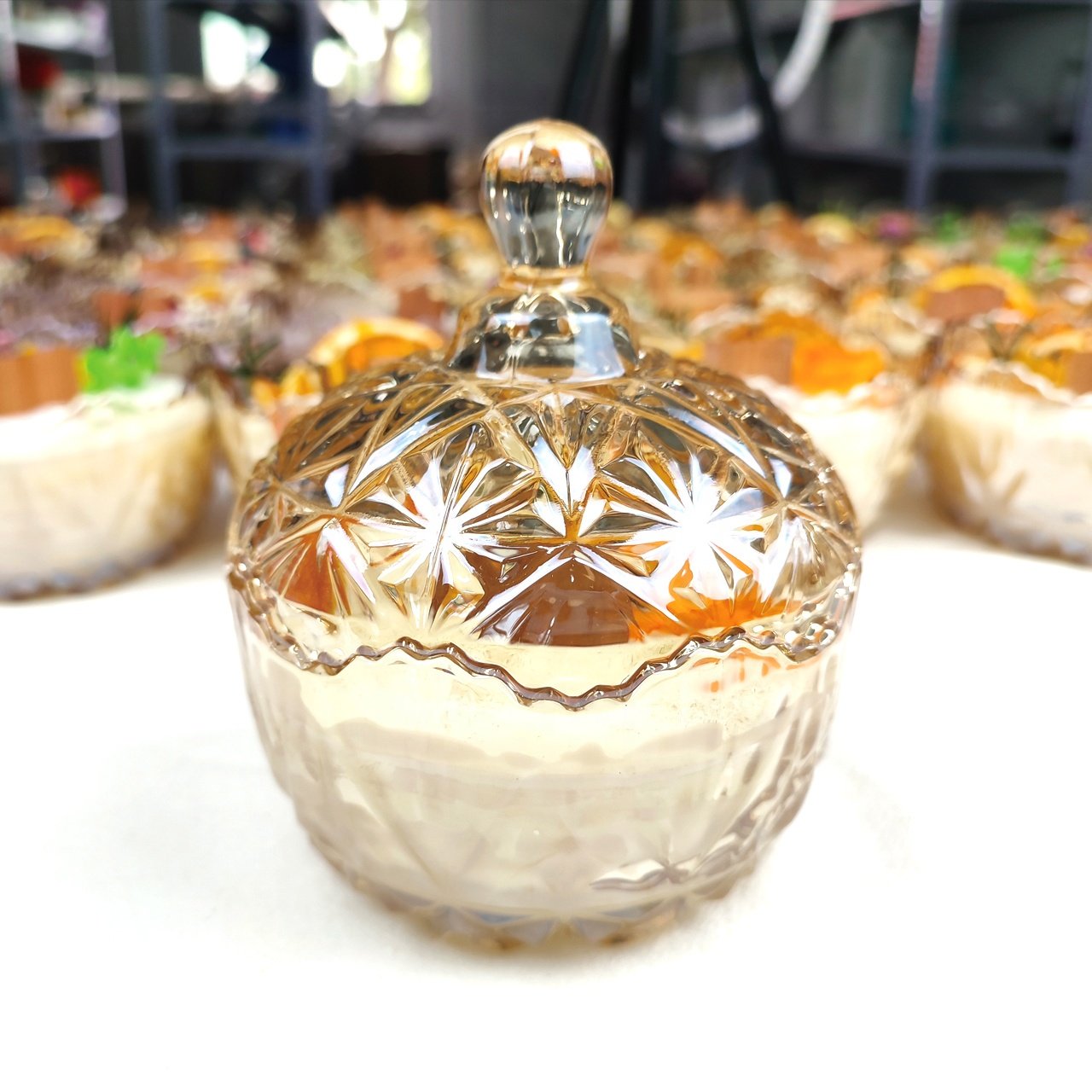 High Quality Handcrafted Creative Dry Flower Aroma Candles Private Label Scented Candles as Fragrance Ornament Gift
