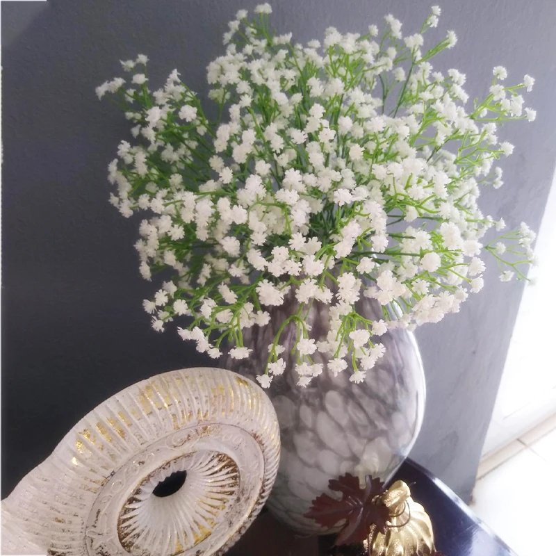Large Bunch Wholesale Wedding Decoration Preserved Gypsophila Flower Bouquet Baby Breath White
