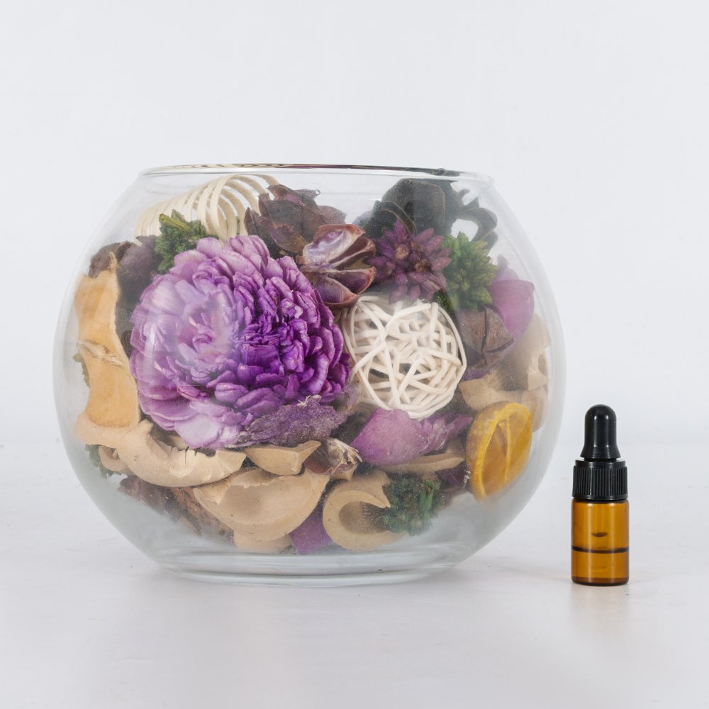 Cotton Shell Aromatic Perfume Fragrance Potpourri Glass Sachet Scented Dried Flowers Air Freshener Gift Sets