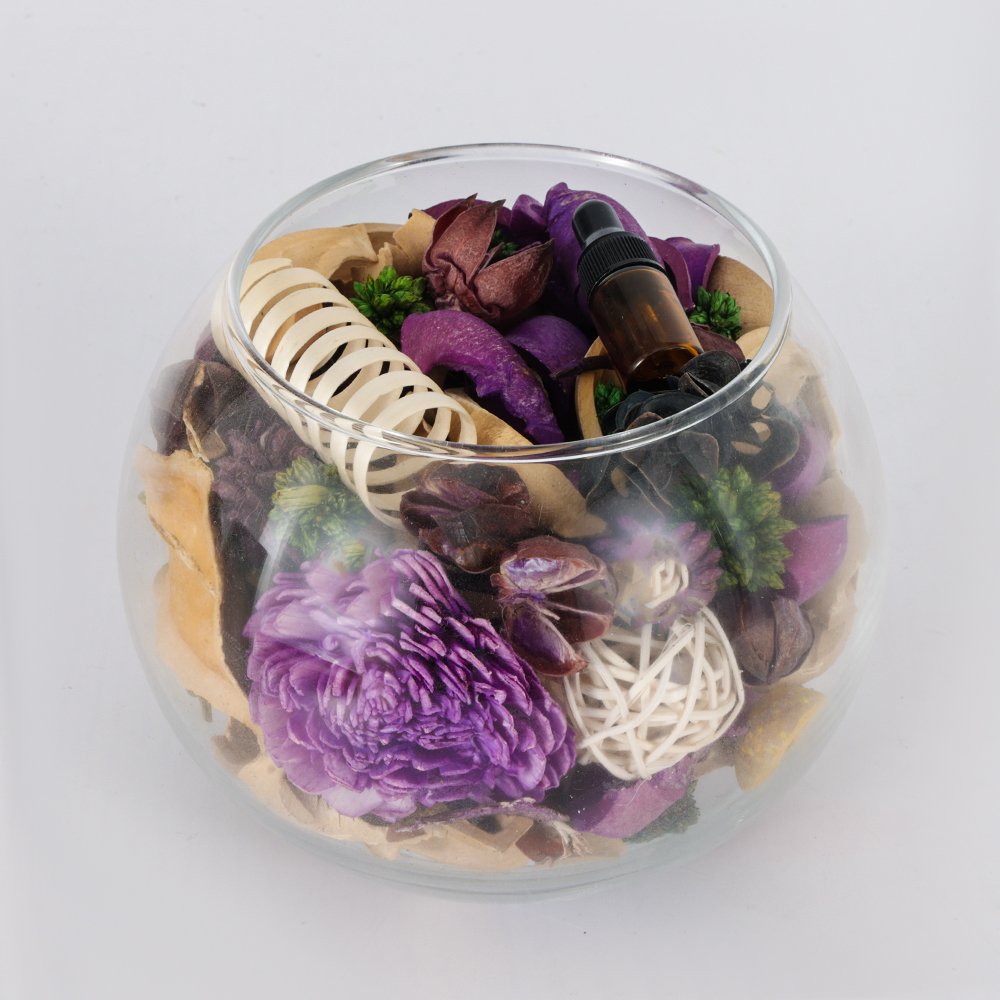 Cotton Shell Aromatic Perfume Fragrance Potpourri Glass Sachet Scented Dried Flowers Air Freshener Gift Sets