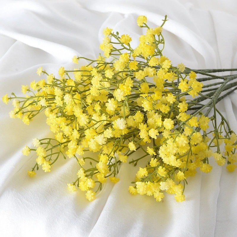 Wholesale latex real touch artificial gypsophila baby's breath flower artificial flower baby wedding breath december