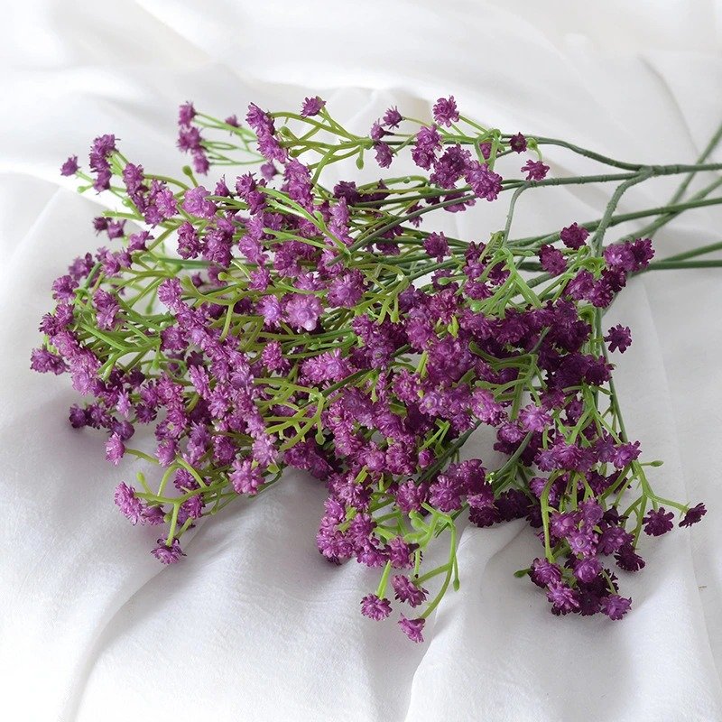 Wholesale latex real touch artificial gypsophila baby's breath flower artificial flower baby wedding breath december