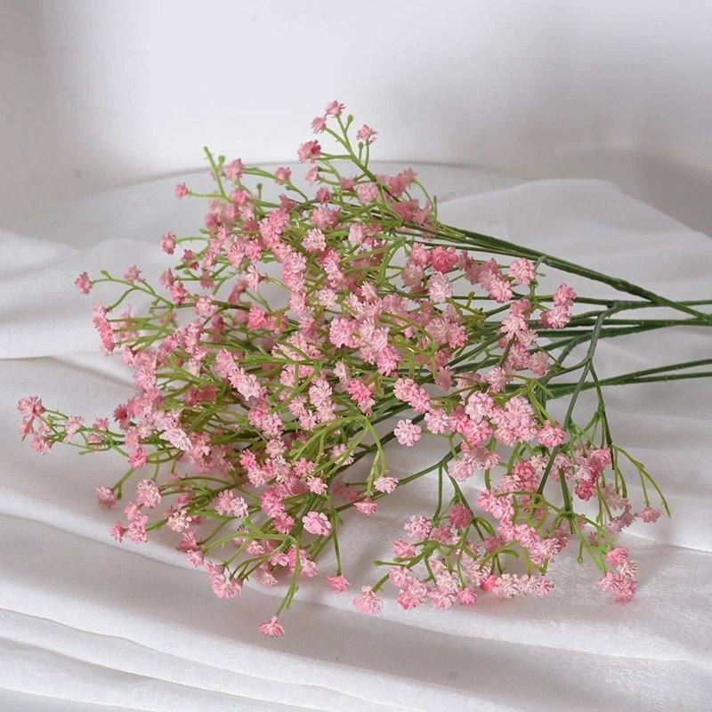 Wholesale latex real touch artificial gypsophila baby's breath flower artificial flower baby wedding breath december