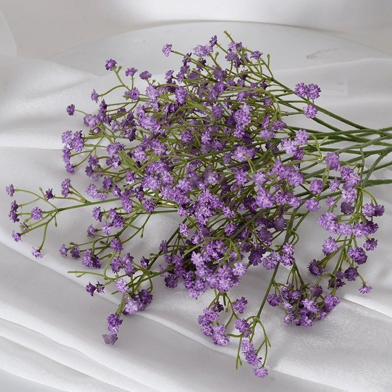 Wholesale latex real touch artificial gypsophila baby's breath flower artificial flower baby wedding breath december