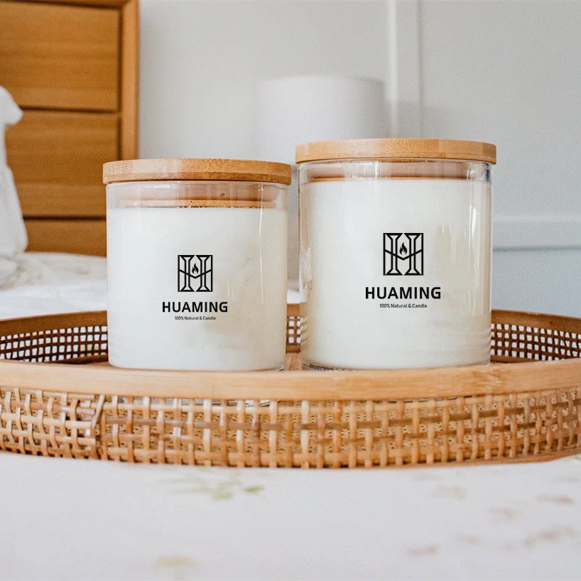 New Arrival Lighting Lover custom luxury Christmas popular soy wax handmade home fragrance oil glass jar scented candle