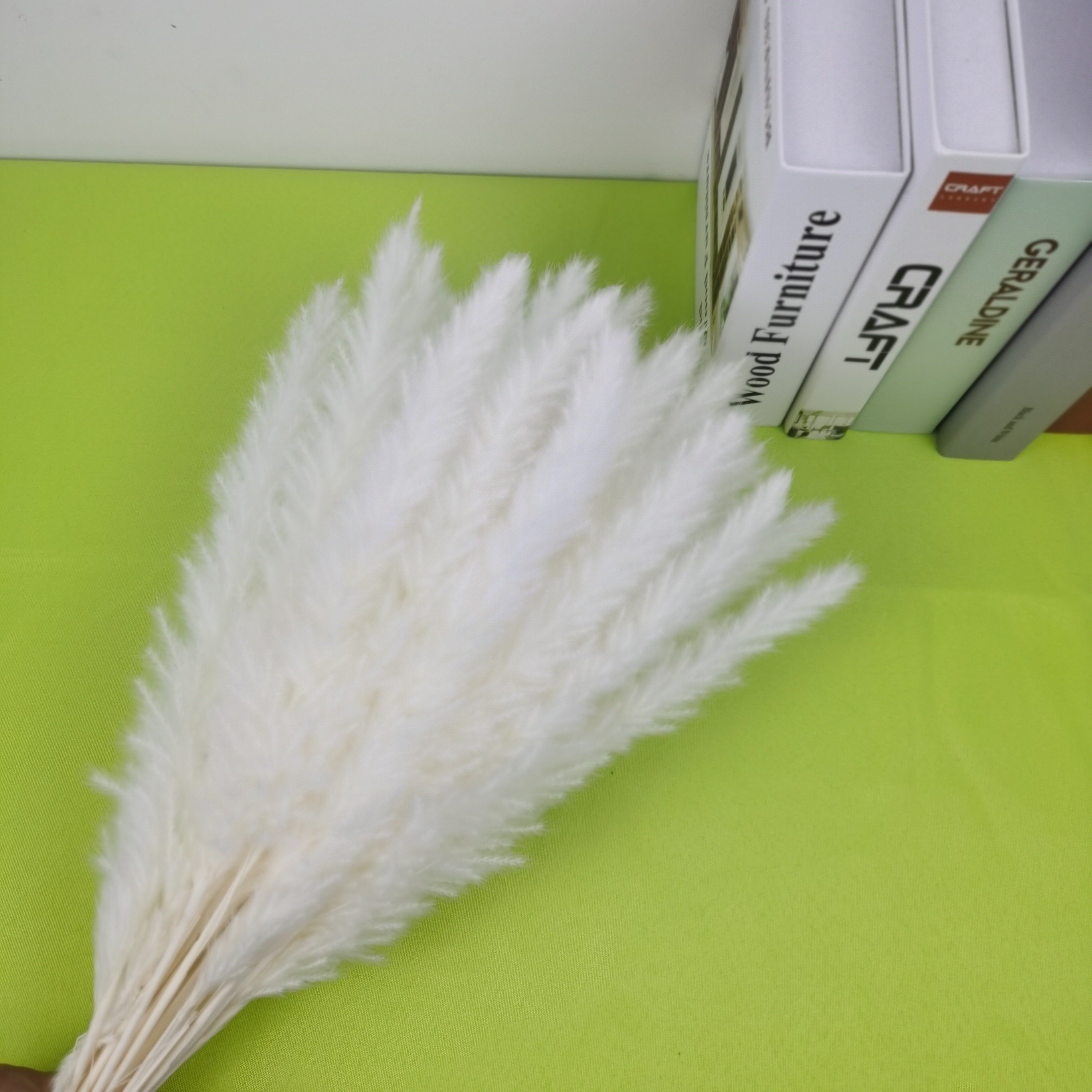 30 Stems White Pampas Grass Home Decor Dried Flowers Gift Present Boho Vintage Flower Arrangement Wedding decor
