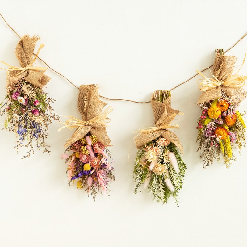 European style natural dried flower and preserved rose bouquet for home decoration
