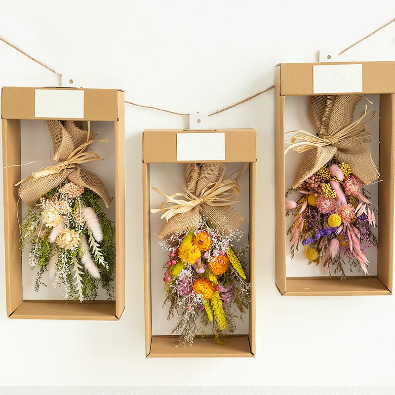 European style natural dried flower and preserved rose bouquet for home decoration
