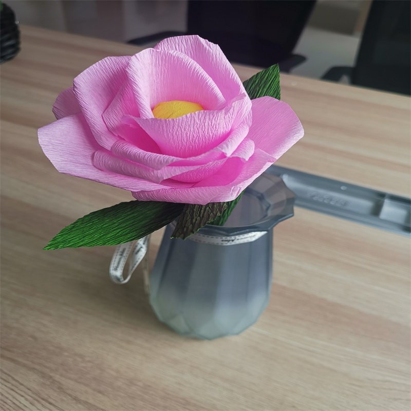 New China handmade or DIY high quality customized party or wedding decorative crepe paper flowers dried flowers/pampas