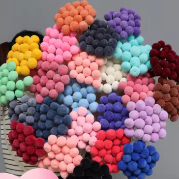 Amazon Hot Selings 2024 Billy Button Preserved Craspedia for Wedding Decoration Arrangements