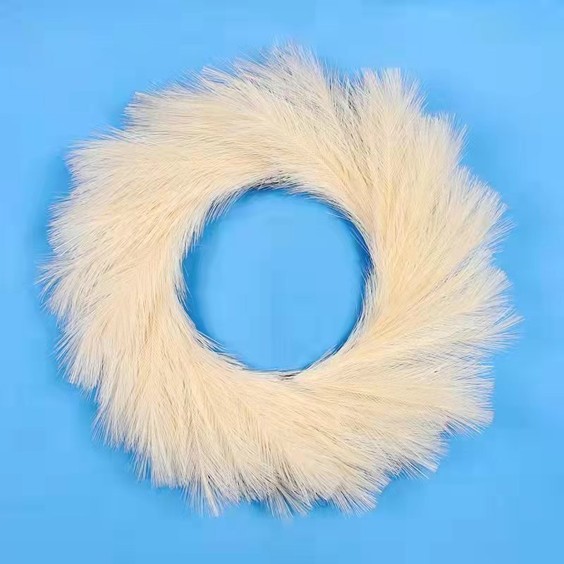35CM Faux Artificial Pampas Grass Pampas Branches FakeFluffy Stems Plants Floor Vase Filler Home Boho Decor Flower Arrangement