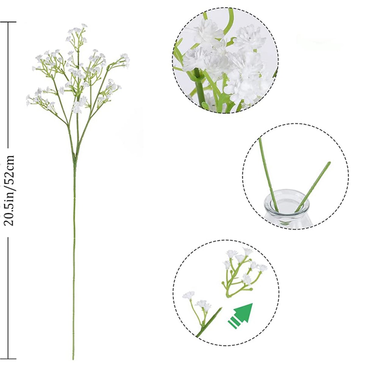 ZMOCEN Wholesale Wedding Decoration Bouquet Gypsophila Real Touch Artificial Baby Breath Flower