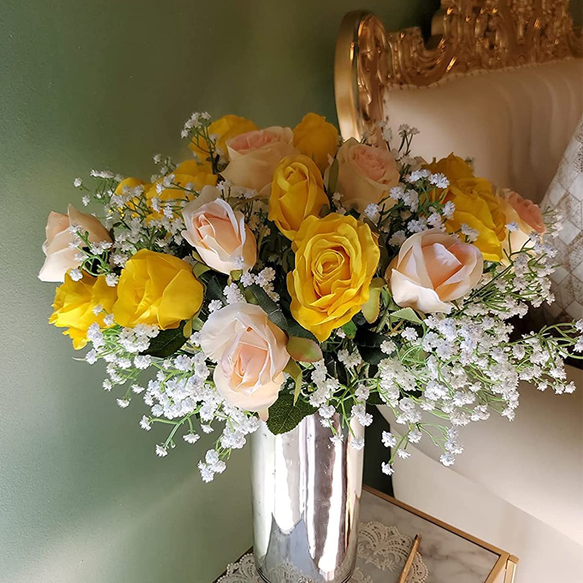 ZMOCEN Wholesale Wedding Decoration Bouquet Gypsophila Real Touch Artificial Baby Breath Flower