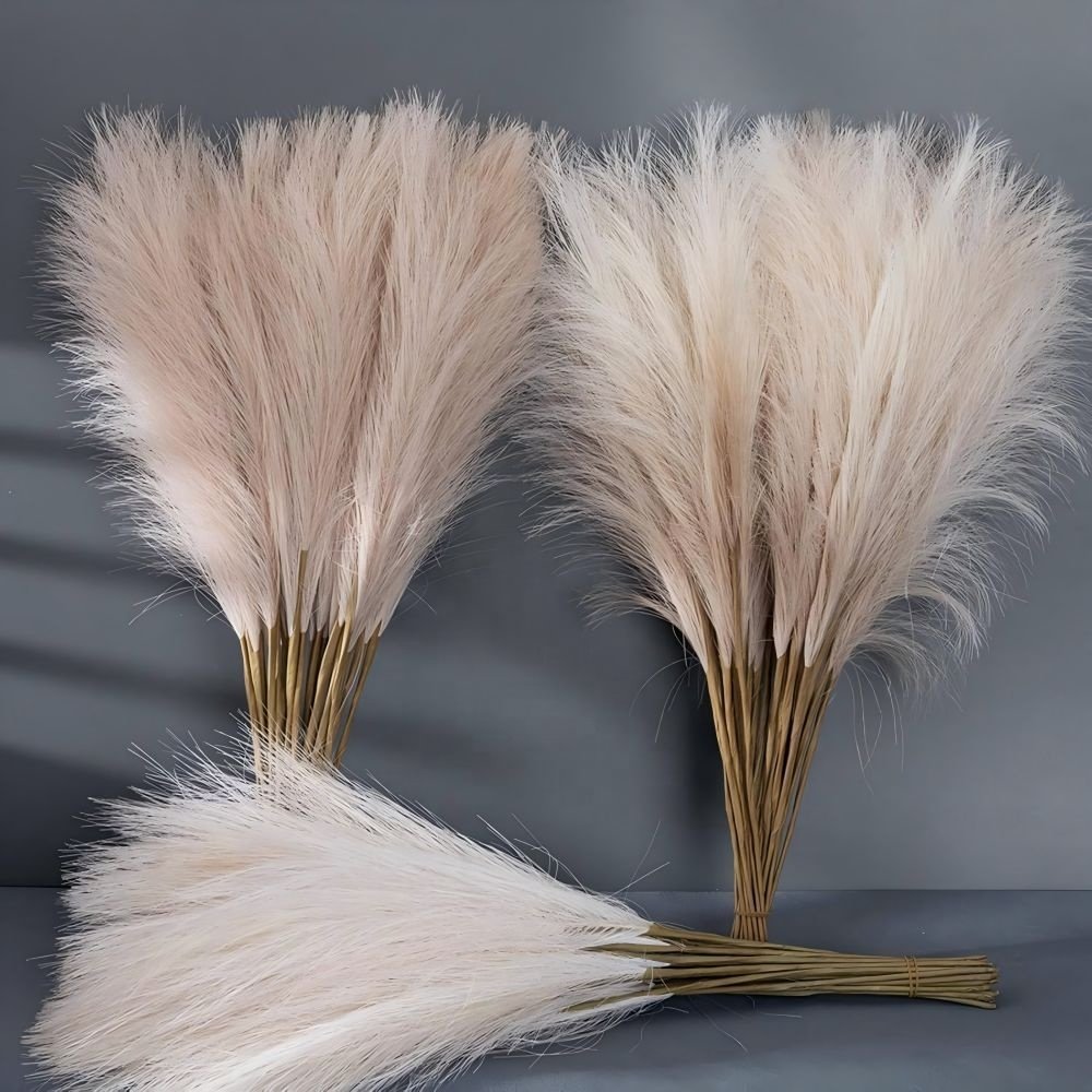 105CM Artificial pampas grass stick vase decor fascinating fluffy beautiful pampas