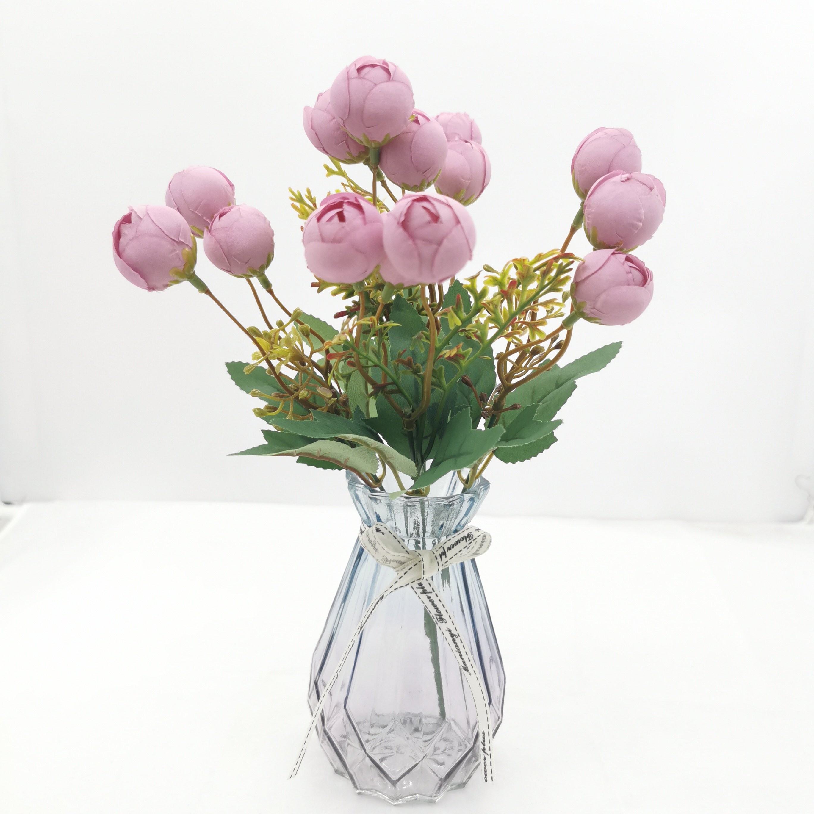 QIDA XH003 5 Heads dried flowers Decorative flowers Plants For Home Wedding Decorative Flowers Hot Sale 23237