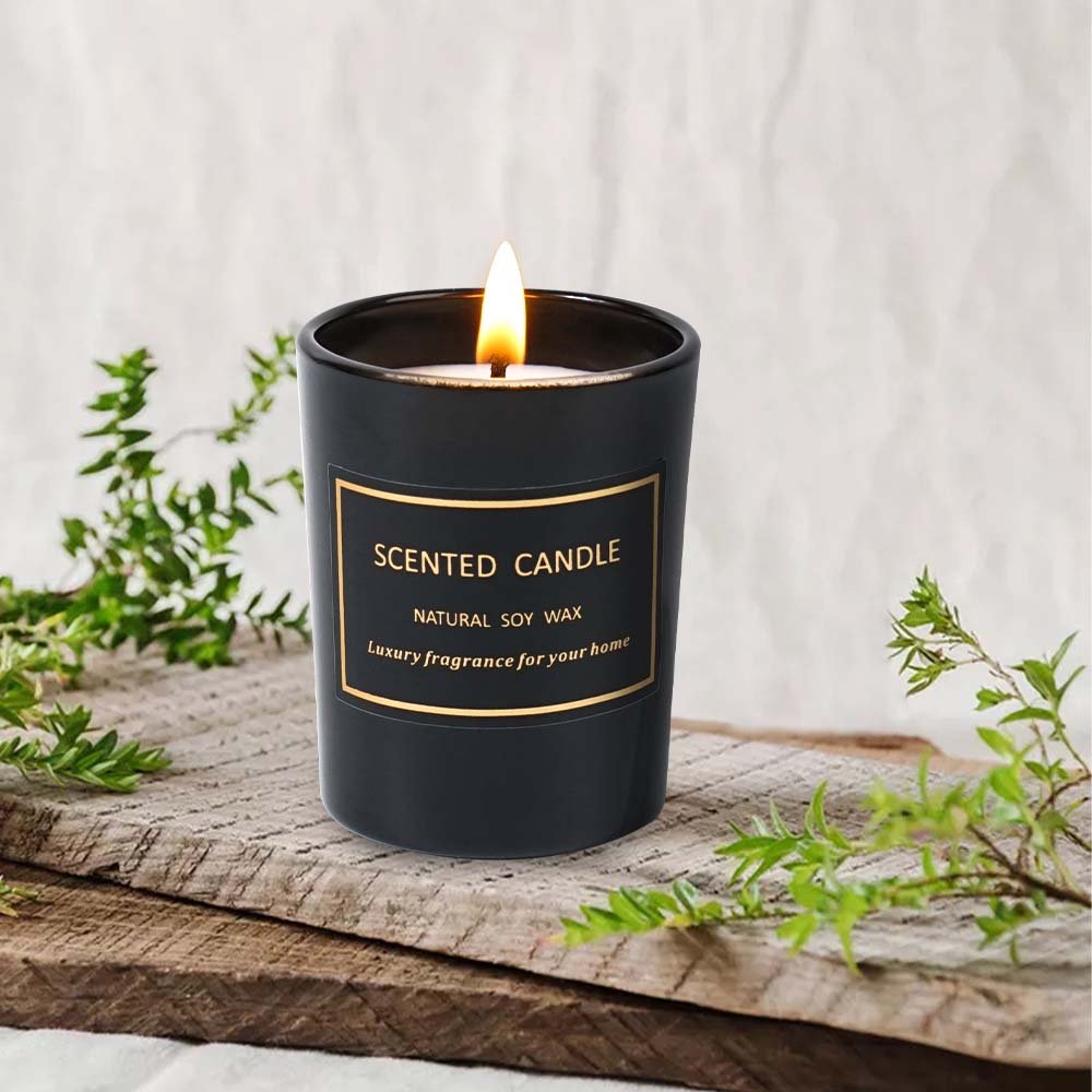 Decor Wholesale Gift Handmade Candle Custom Fragrance Tin Can Crystal Glass Soy Wax Scented Candles With Box
