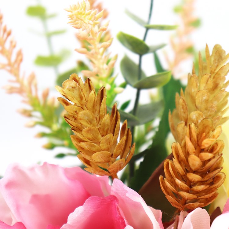 Wholesale 38cm 5-Head Peony Rose Bundle Preserved Outdoor Wedding Bride Bouquet & Home Decor Dried Flowers & Plants