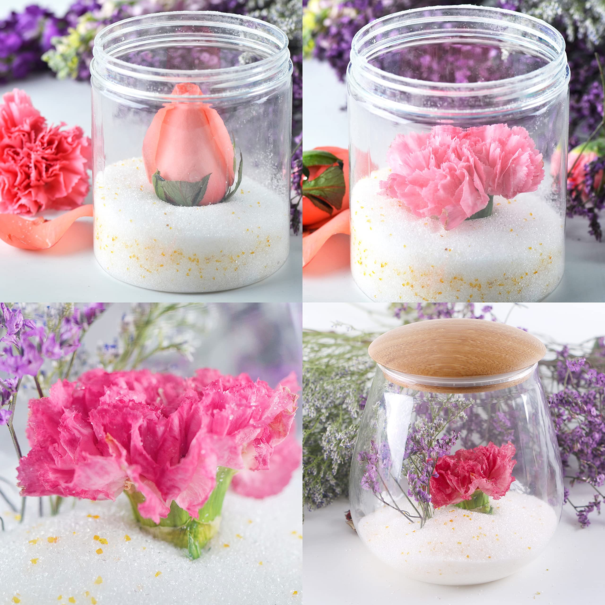 Custom logo 500g 1kg home use reusable color indicating orange flower drying silica gel sand for drying preserve flowers
