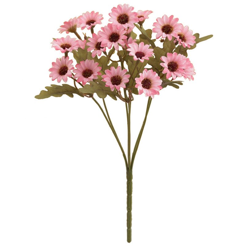Customizable Size Artificial Daisy Flower Silken Bouquet Pastoral Home Garden Window Decor for Indoor Outdoor Wedding Wall Usage