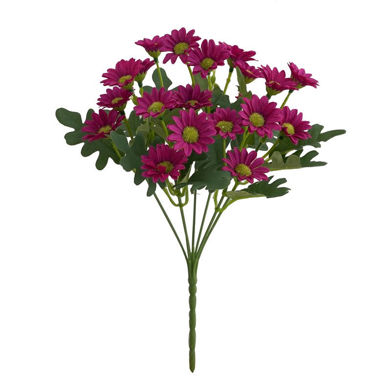 Customizable Size Artificial Daisy Flower Silken Bouquet Pastoral Home Garden Window Decor for Indoor Outdoor Wedding Wall Usage