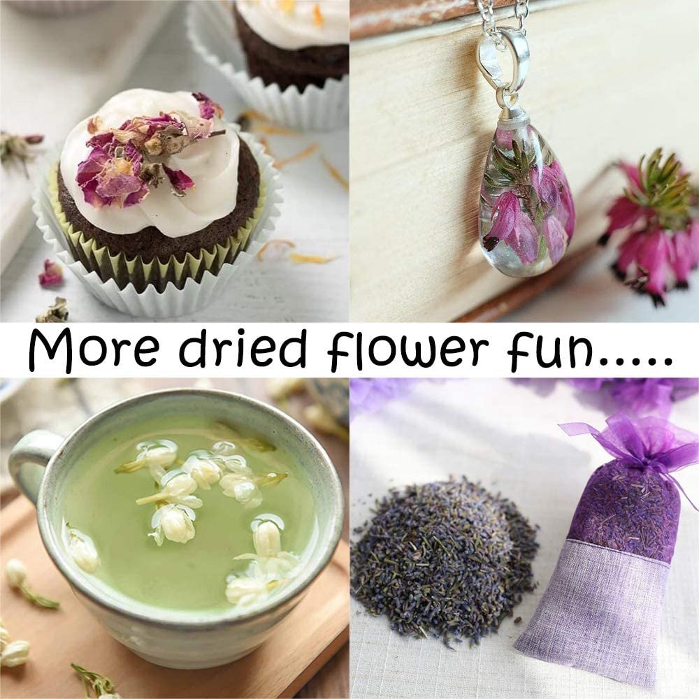 Mother's Day Soap Easplanters Dried Flowbark Boxs Kit for Soap Making DIY Candle Bath Resin 100% Natural 21 Bags Dried Flowers