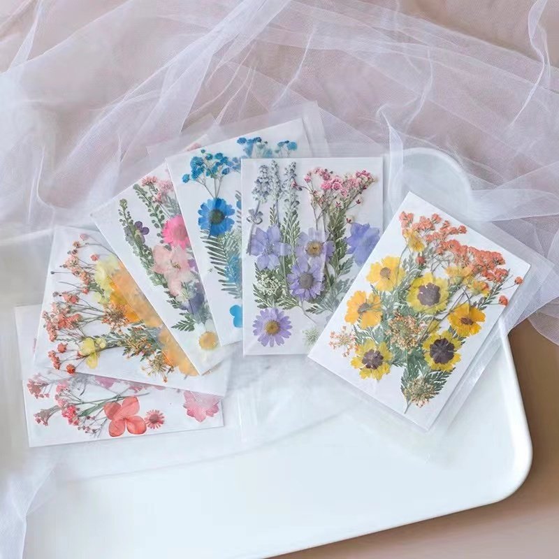 Custom mixed natural flowers specimen for DIY resin decor handmade real dried pressed flowers