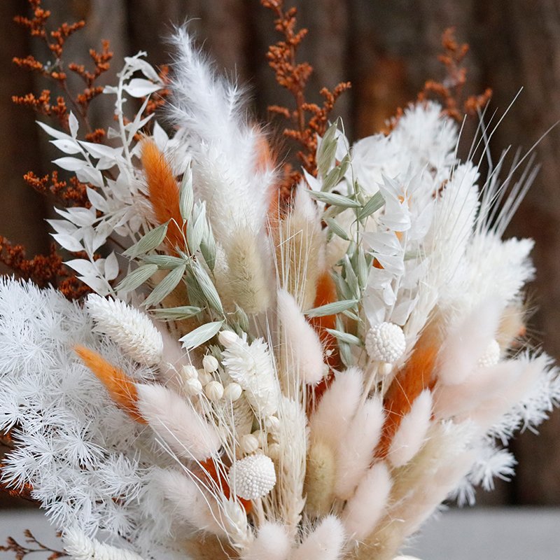 Hot Selling Nature Reed Grass and Dried Bunny Tails small Pampas Grass real dried Flowers bouquet For Wedding Party home Decor