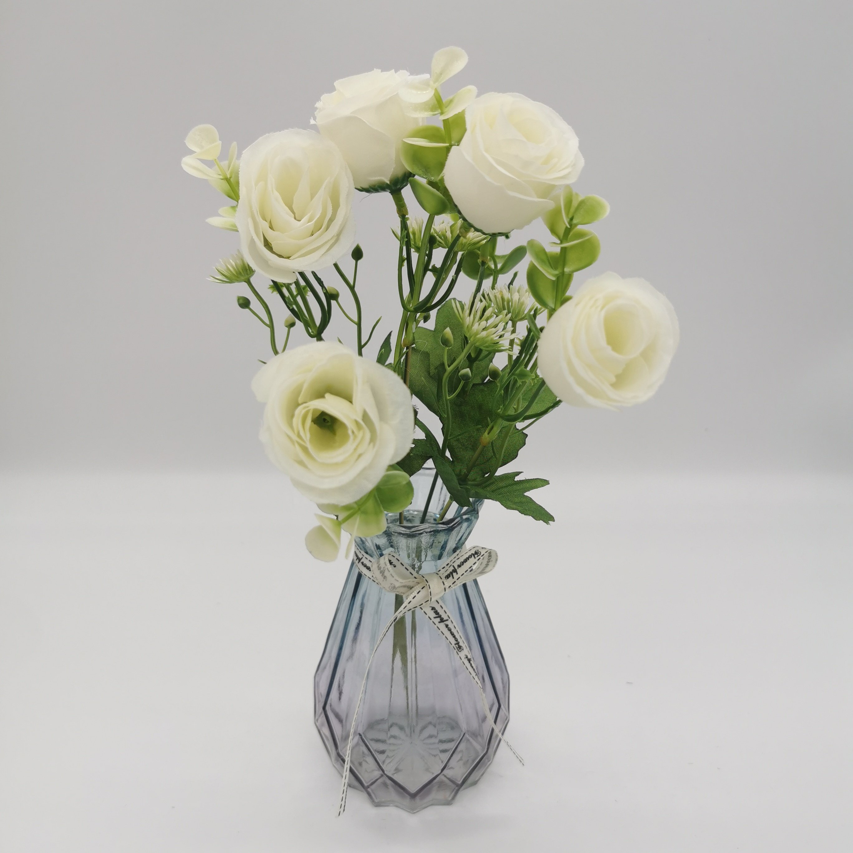 QIDA c2211 5 heads dried flowers decorative flowers plants for Home Wedding Decorative Flowers Hot Sale 23224