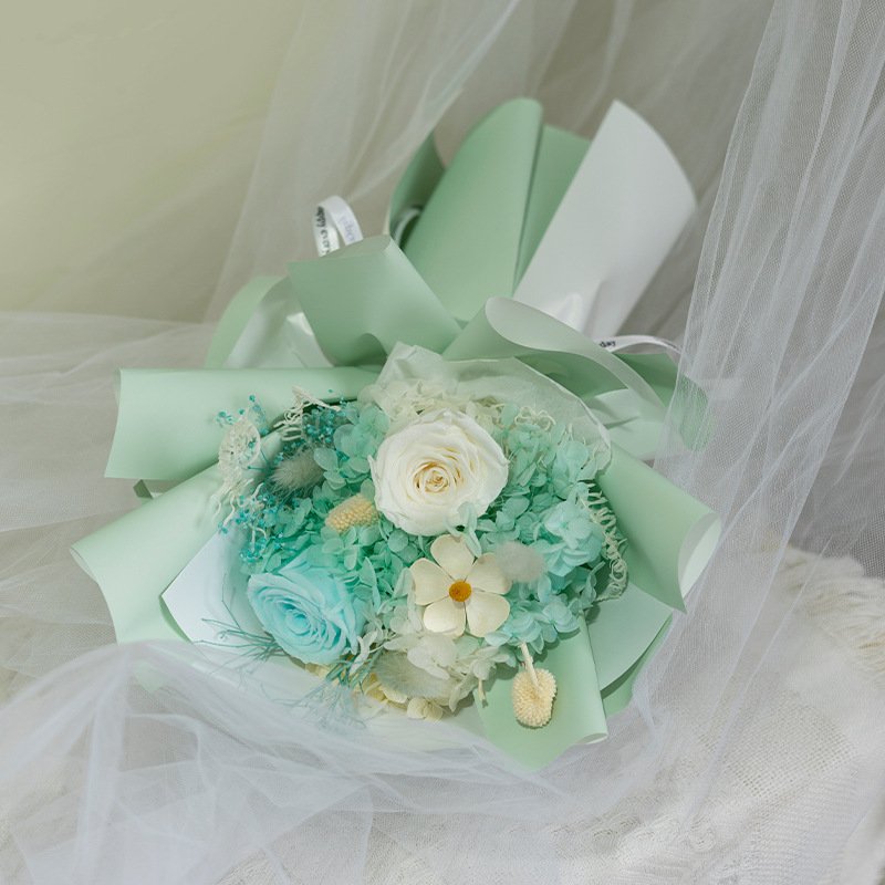 Valentine's Day Bouquet Preserved Flower Dried Rose Wholesale Home Decoration Valentine's Day Gift