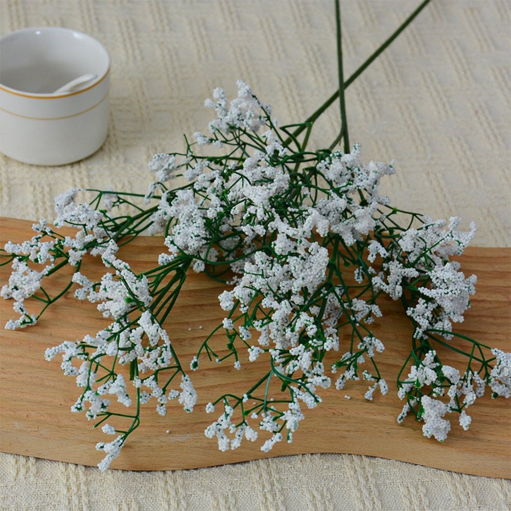 SHVMU babys breath flowers white color dried flowers baby breath wedding house decoration babybreath