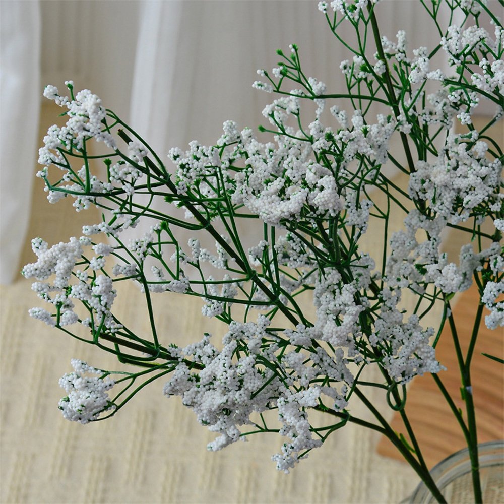 SHVMU babys breath flowers white color dried flowers baby breath wedding house decoration babybreath