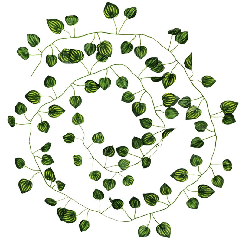 2.2m Green Ivy 81 Leaves Artificial Plants Grape Vine Foliage Home Wedding Decorative Flowers Artificial Dried Door Grape Leaf
