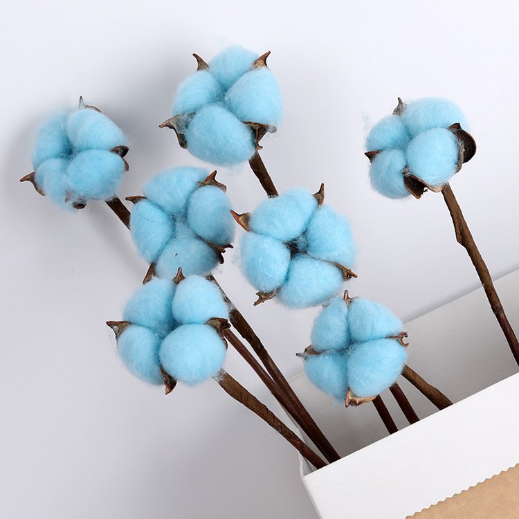 Table Centerpiece Wedding Decoration Office Decor Interior Accessories Home Cotton Dried Flower