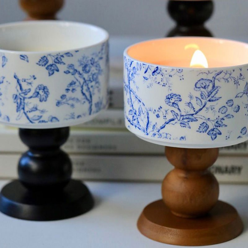 Customized French Aromatherapy style Candle luxury Glass Jar Creative Decoration Wholesale Home Decoration Scented Candle