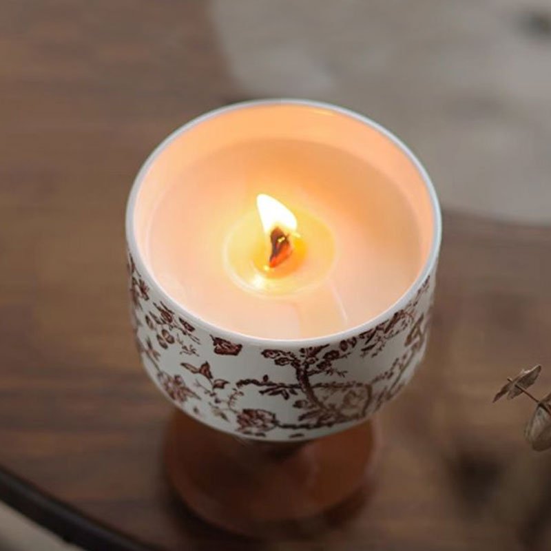 Customized French Aromatherapy style Candle luxury Glass Jar Creative Decoration Wholesale Home Decoration Scented Candle