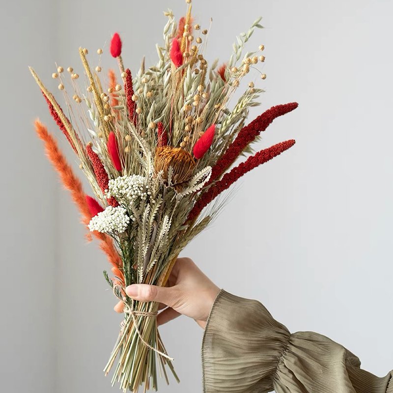 2024 hot sell dried flowers customs dried pampas grass bouquet for decoration arrangement