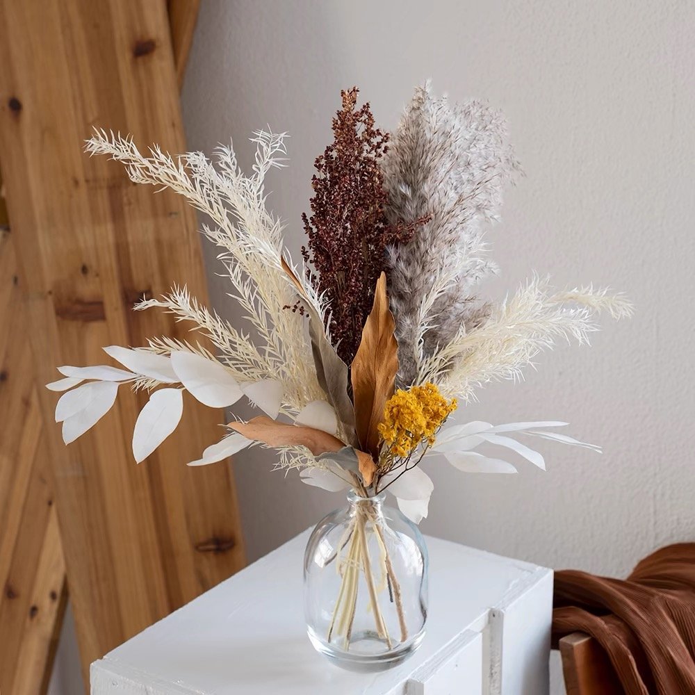2024 hot sell dried flowers customs dried pampas grass bouquet for decoration arrangement