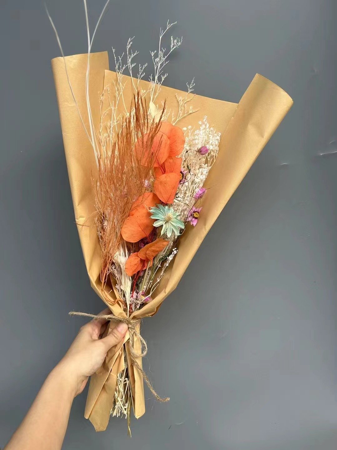 M-1 Amazon hot selling wholesale real flower natural dried flower bouquet home decoration