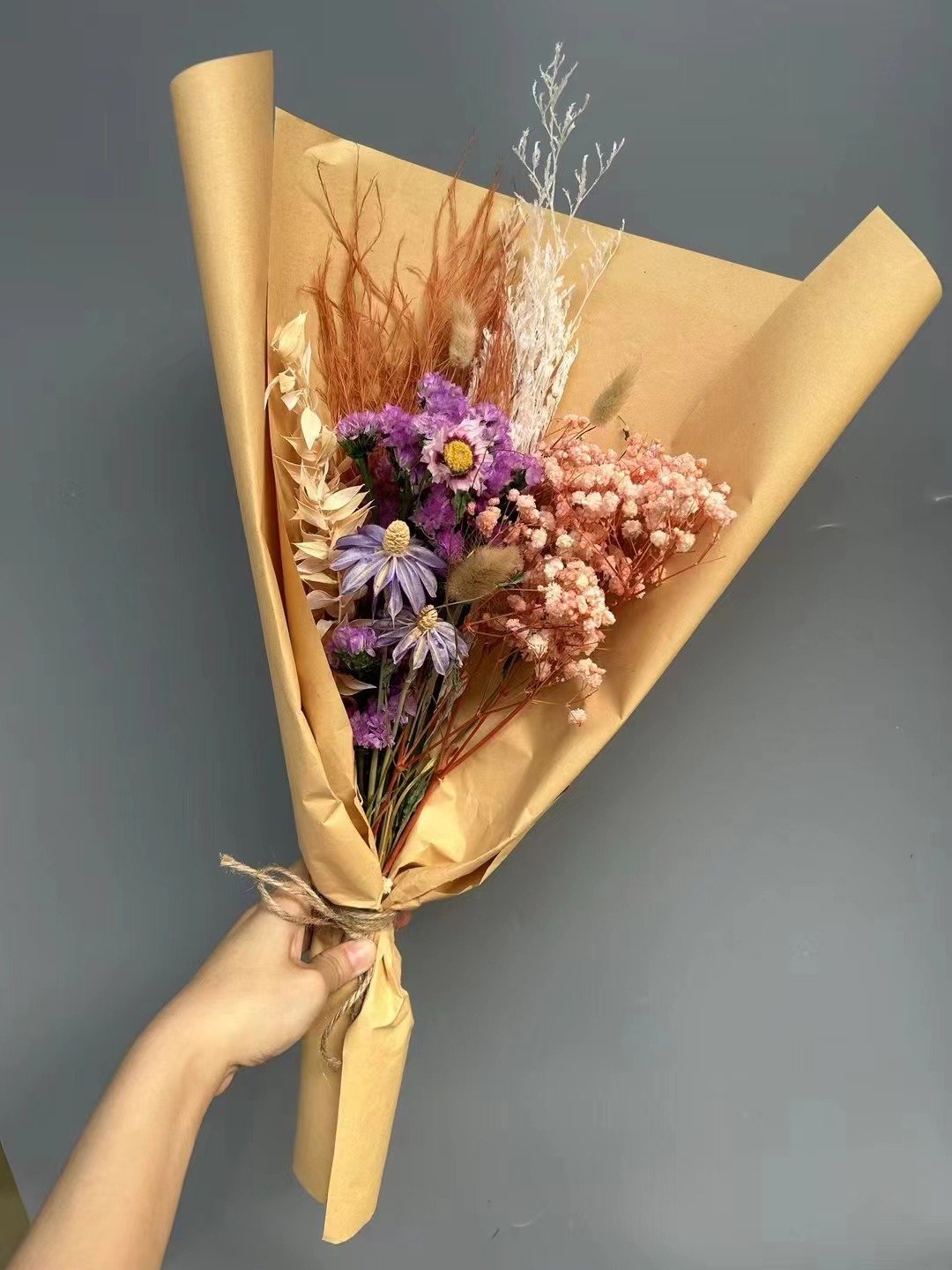 M-1 Amazon hot selling wholesale real flower natural dried flower bouquet home decoration