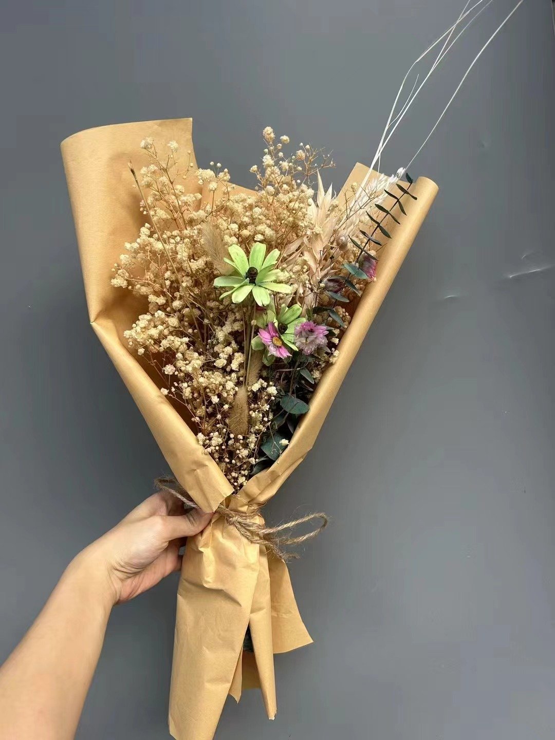 M-1 Amazon hot selling wholesale real flower natural dried flower bouquet home decoration
