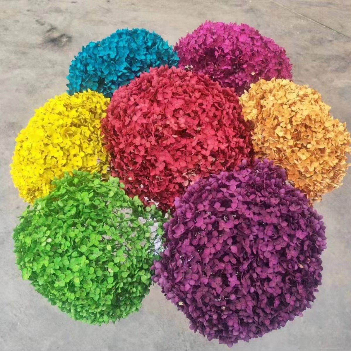 Factory supply high quality high large hydrangea flower color absorption preserved hydrangea for wedding home decoration