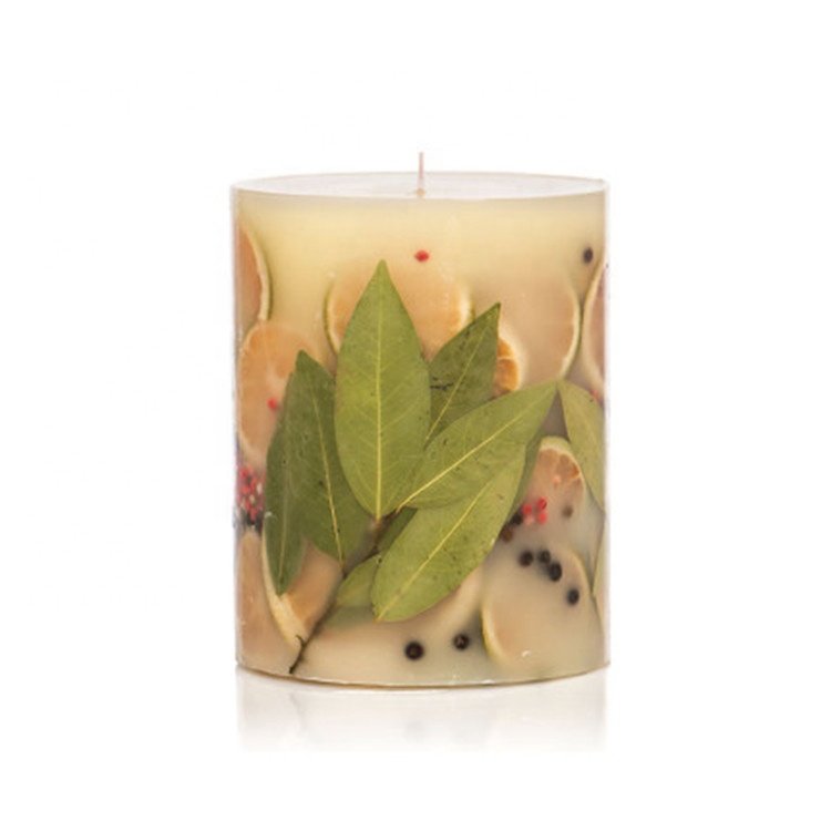 Wedding Home Decoration Aromatherapy Luxury 100% Handmade Dried Flowers Infused Scented Pillar Candles Wholesale