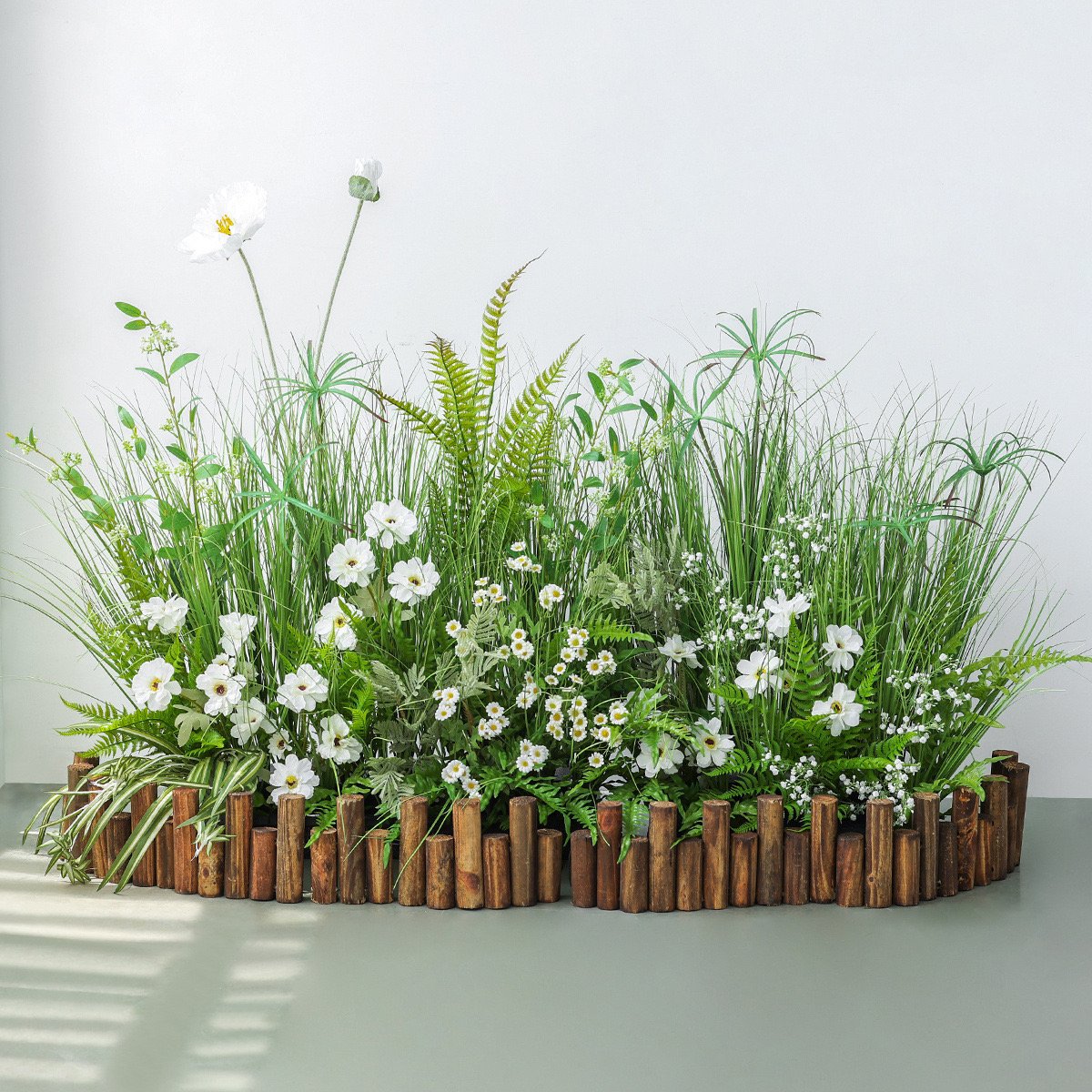 Wedding Decoration Props Simulation Flower Rows Outdoor Wedding Scene Home Living Room Window Display Flowers