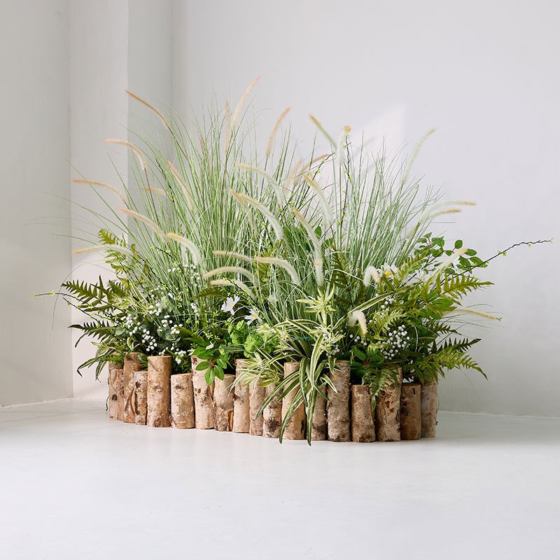 Wedding Decoration Props Simulation Flower Rows Outdoor Wedding Scene Home Living Room Window Display Flowers