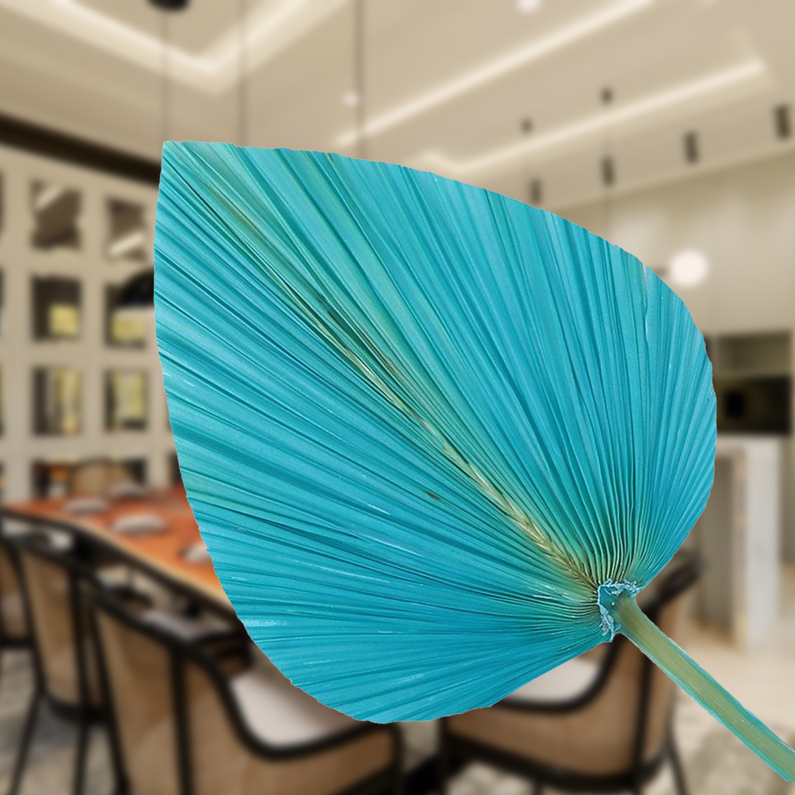 Hot-selling Colourful Natural Dried Palm Leaves Decor Boho Palm Fans Tropical Palm Flowers for Wedding House Party Kitchen Decor