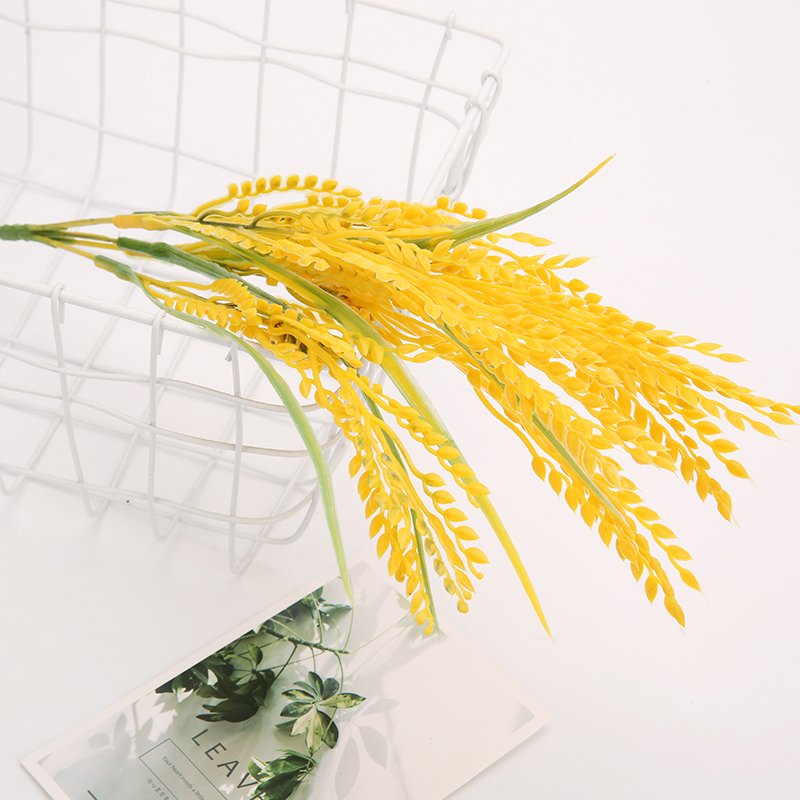 Factory Direct Wholesale Direct Selling Custom Simulation Plant Wheat Spike Natural Golden Wheat Dried Flowers